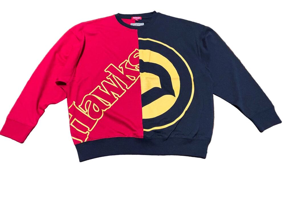 Atlanta Hawks Mitchell & Ness Hardwood Classic Sweater Women’s Medium M New NWOT